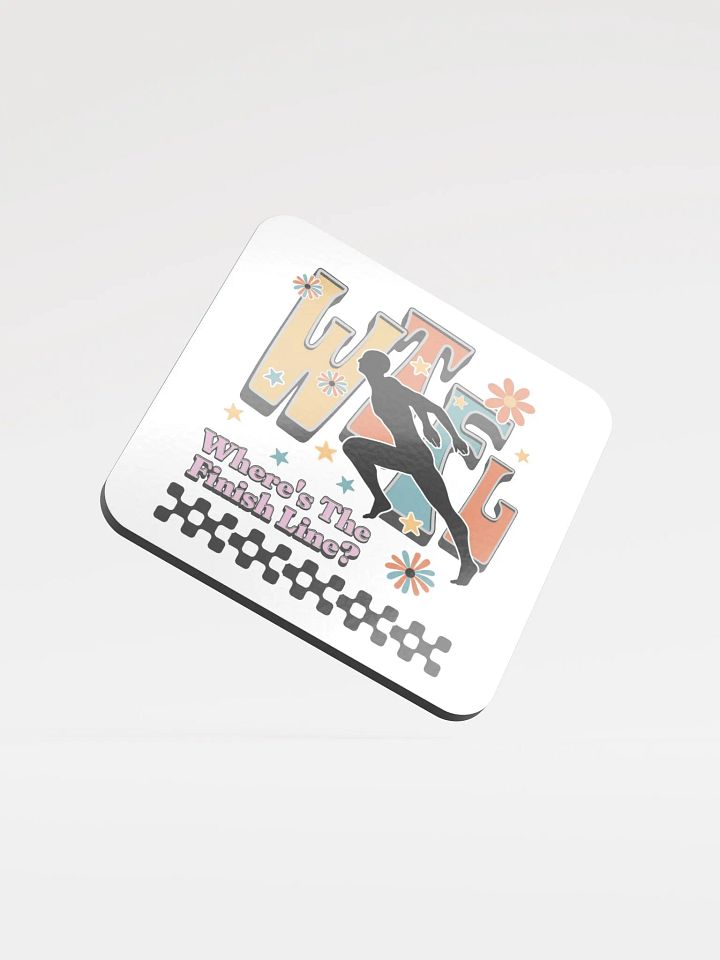 WTFL Wheres The Finish Line Cork Coaster Set product image (1)