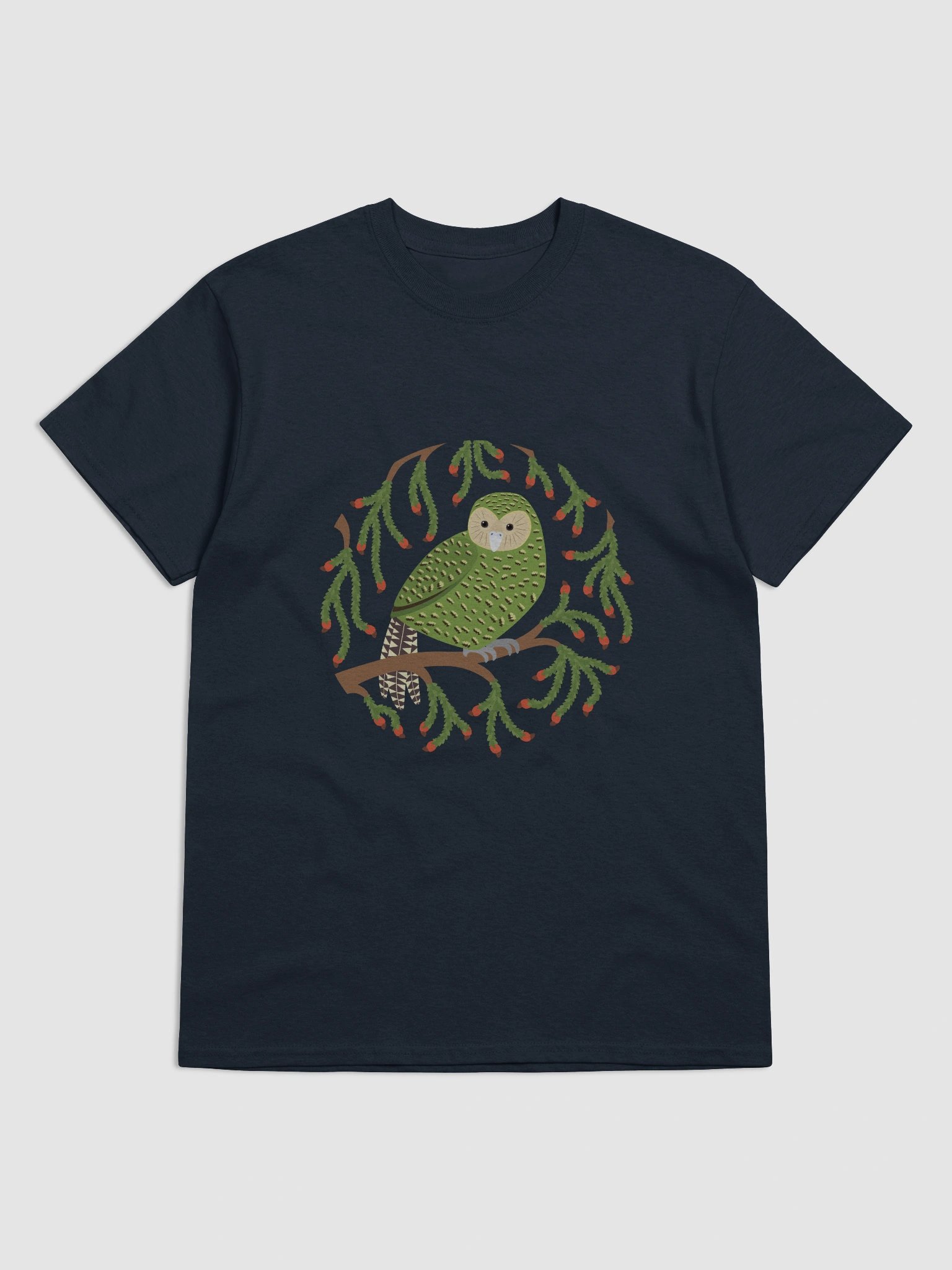 Kākāpō in Rimu T-Shirt – Unisex Adult Tee product image (5)