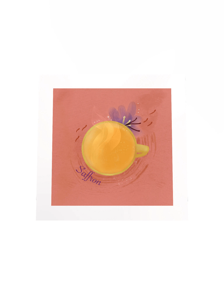 Saffron Herbal Tea Matte Poster product image (4)