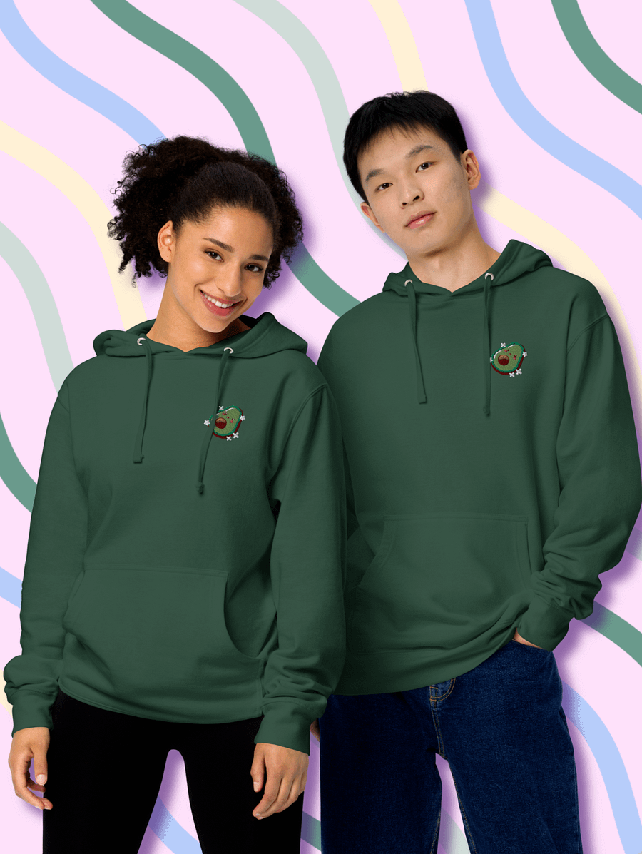 Cute Avocado Face Midweight Hoodie product image (5)