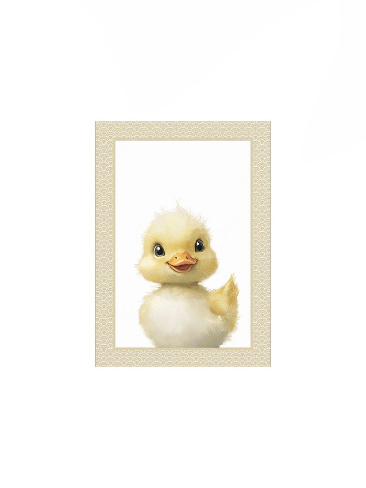 Fluffy Little Duck, Farm Nursery Print product image (2)