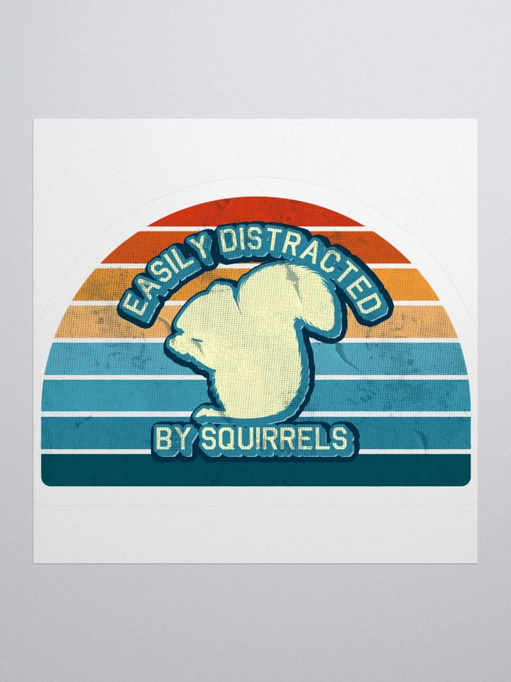 Retro Easily Distracted Sticker product image (1)