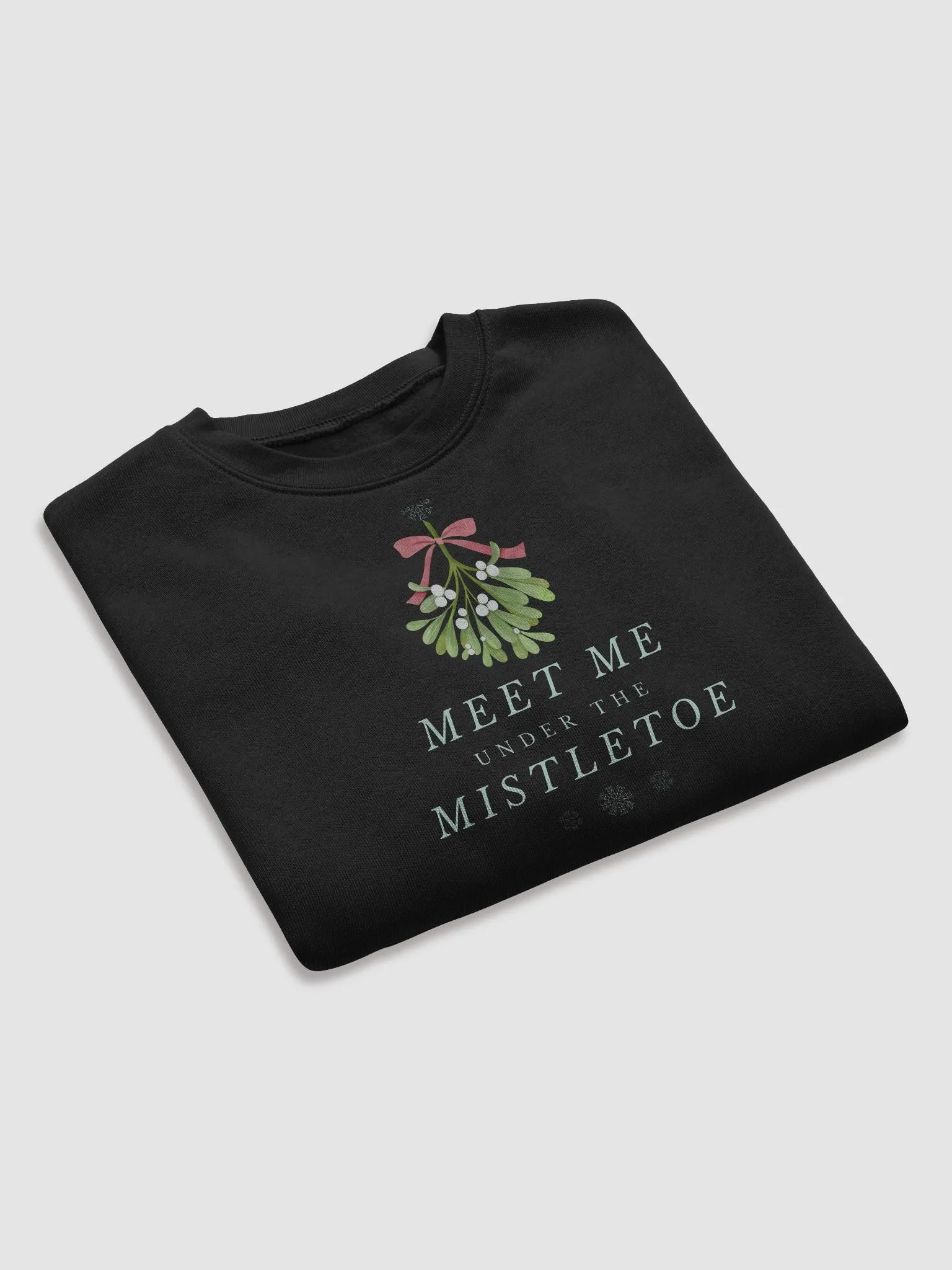 Mistletoe Christmas Magic Crop Sweatshirt 🎄 product image (7)