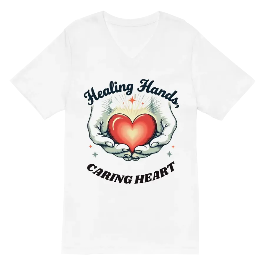 Healing Hands - Caring Heart V-Neck Tee product image (2)