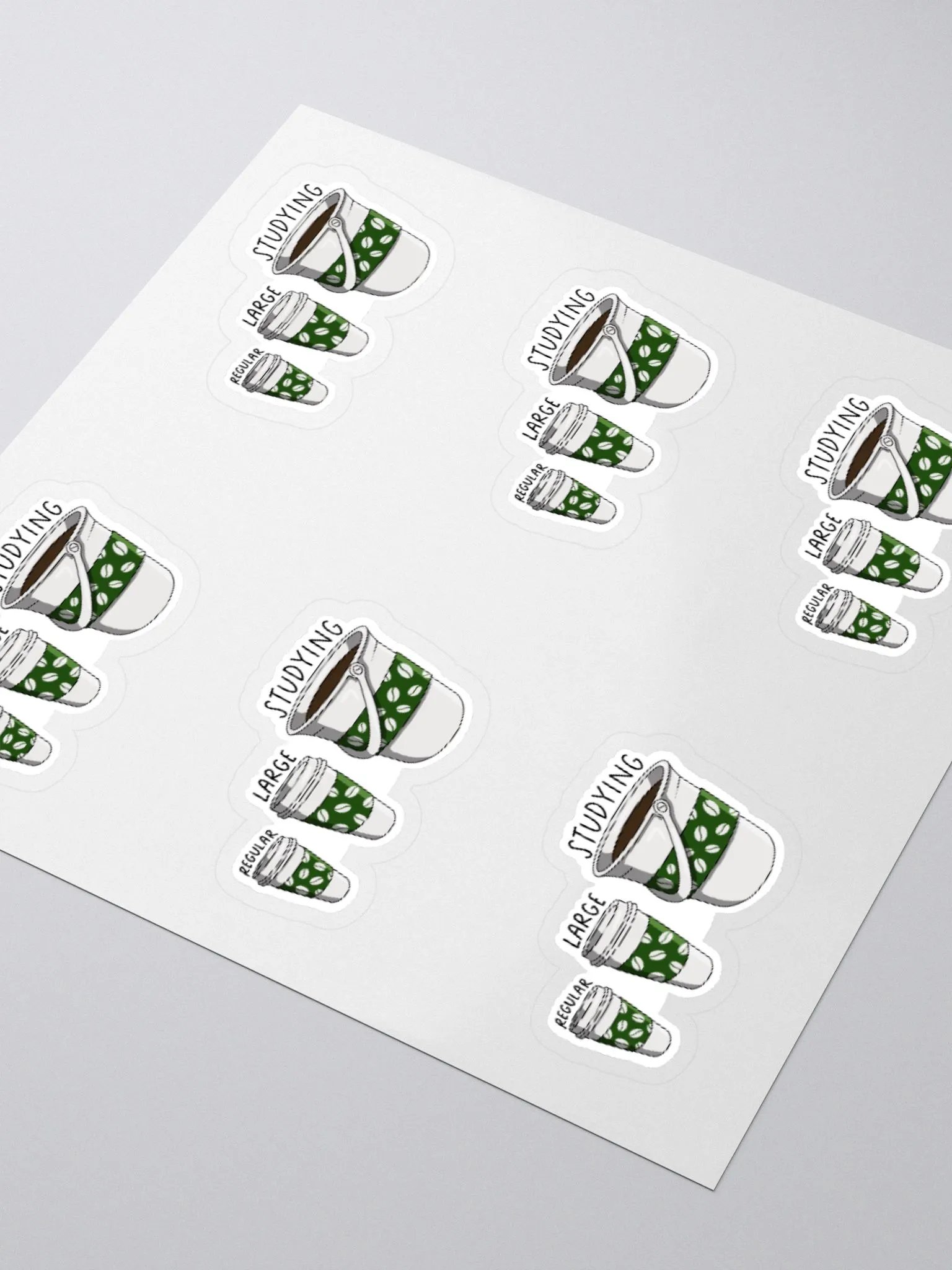 Coffee Study Sticker (MEDIUM Sheet) product image (3)