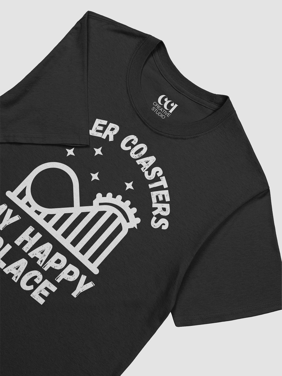 Roller Coasters Are My Happy Place T-Shirt – Thrill Seeker Theme Park Tee product image (18)