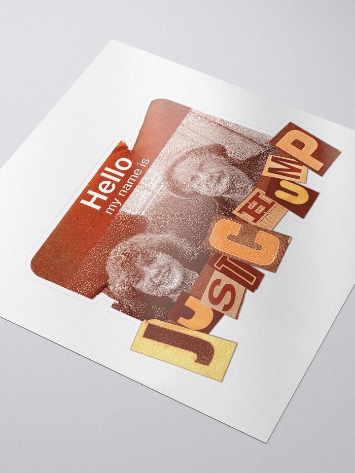 Hello My Name is JustChump Sticker product image (1)