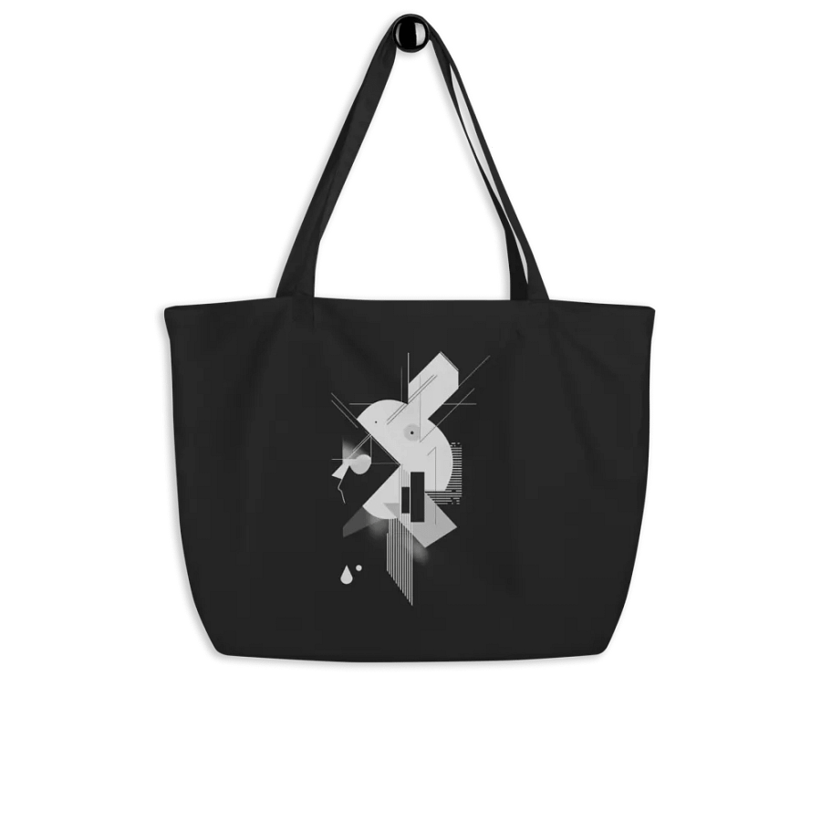 Abstract Persona 002 (Black) (Organic Cotton Tote) product image (4)