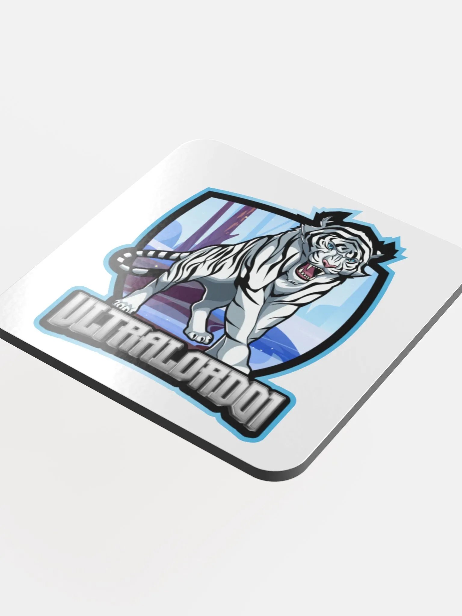 Roaring Tiger Glossed Cork Coaster product image (4)