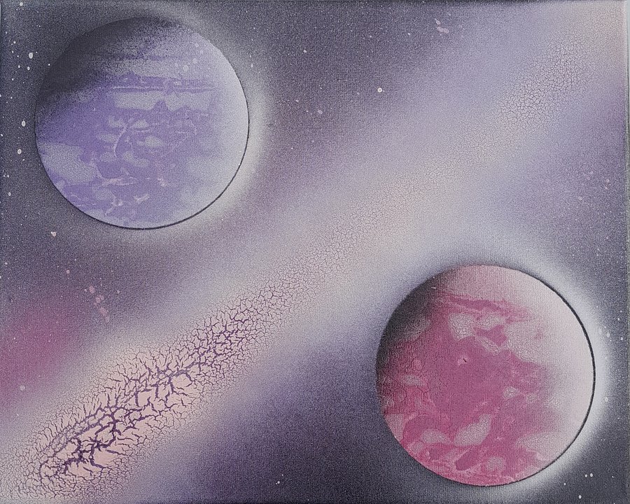 White & Pink , White & Duo Planets & Galaxy product image (1)
