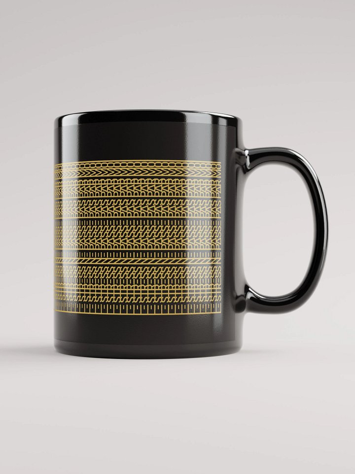 Mug Noir Codé Zen Doré - Le Stress ne Passe Pas par Moi - Cadeau Chic product image (1)
