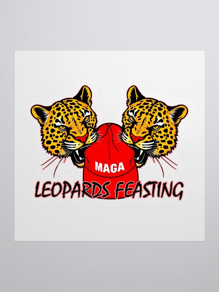 Leopards Feasting On MAGA Sticker product image (2)