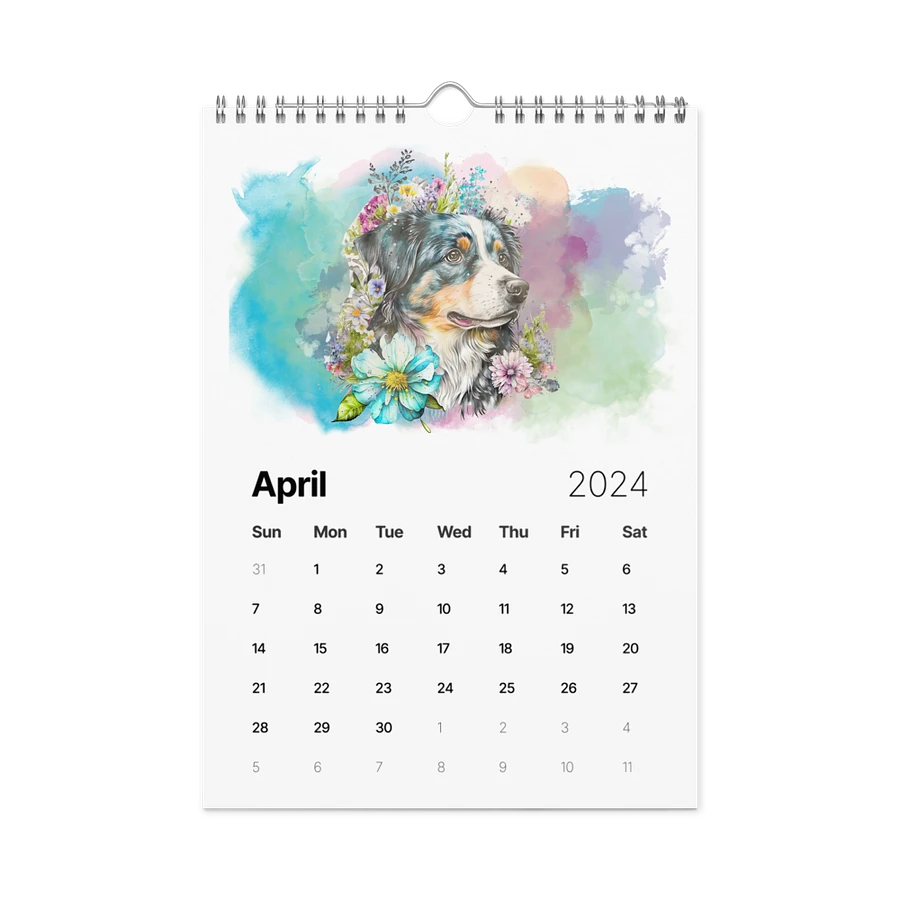 Watercolor Dogs 2024 Wall Calendar, 12 Months, Version 2 product image (6)