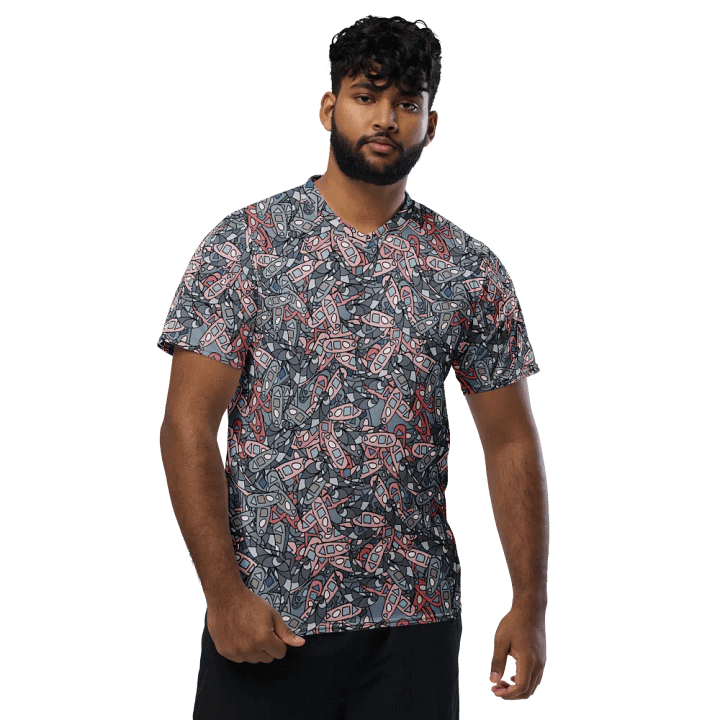 Shapes in Motion | Recycled Unisex Sports Jersey product image (1)