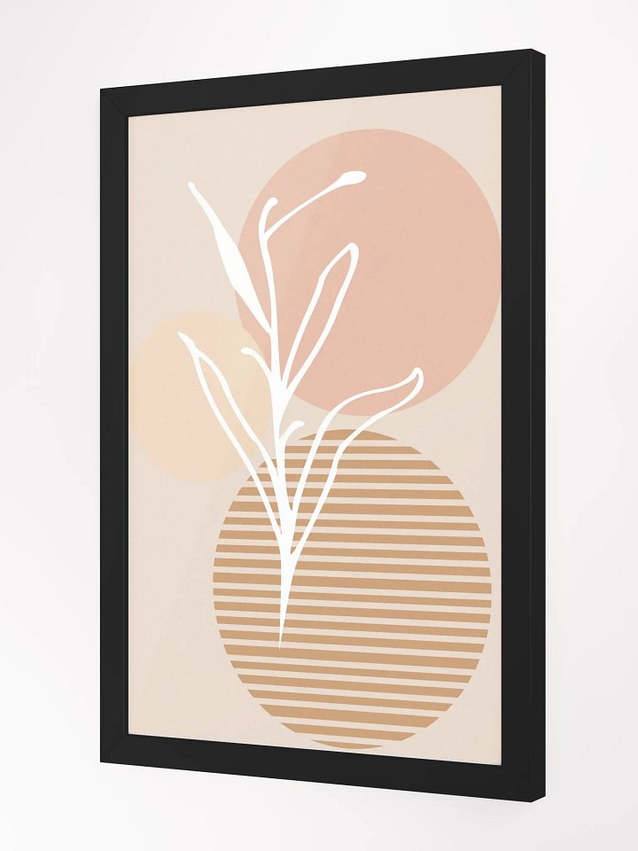 Abstract Botanical Circles Framed Poster product image (7)