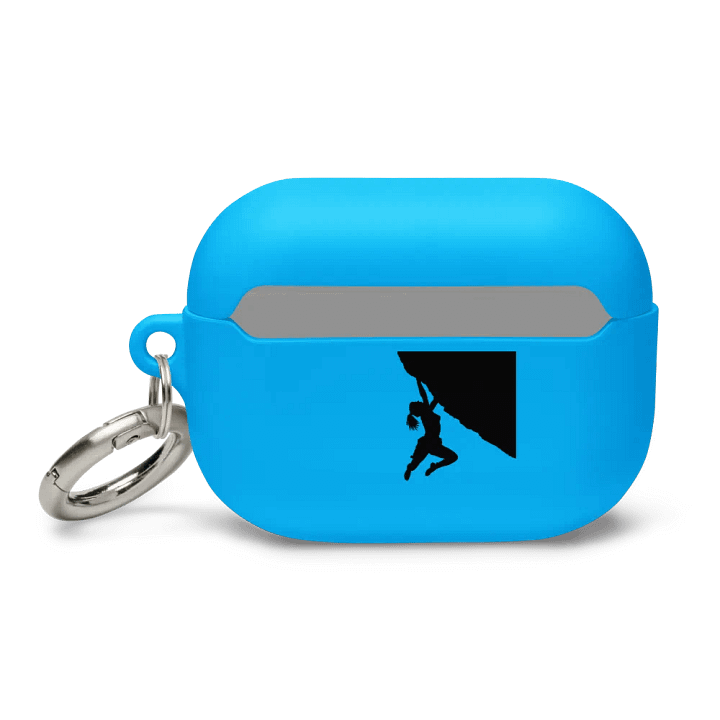 girl bouldering airpods case (blue) product image (2)