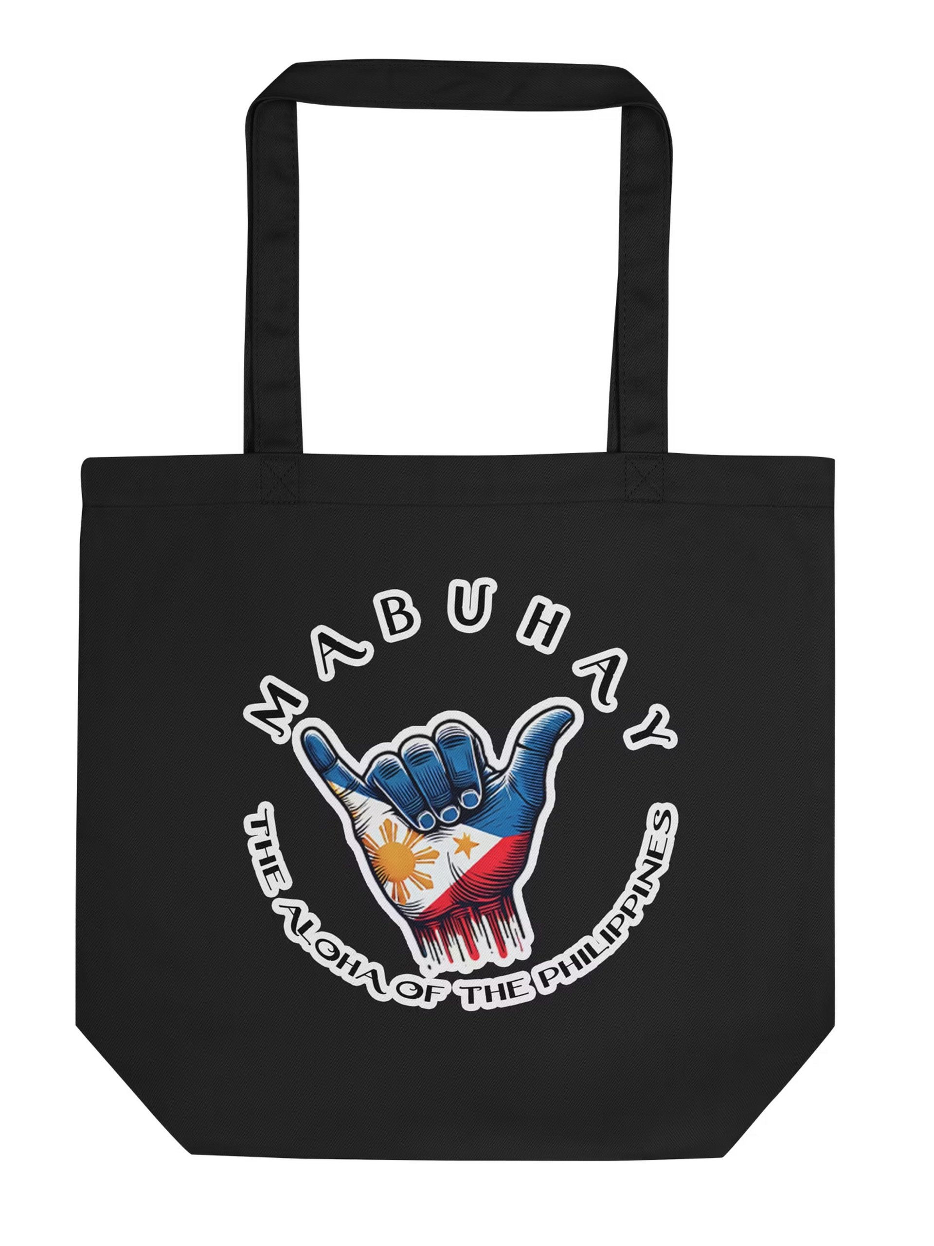 Mabuhay: The Aloha of the Philippines Tote – Black Organic Cotton product image (1)
