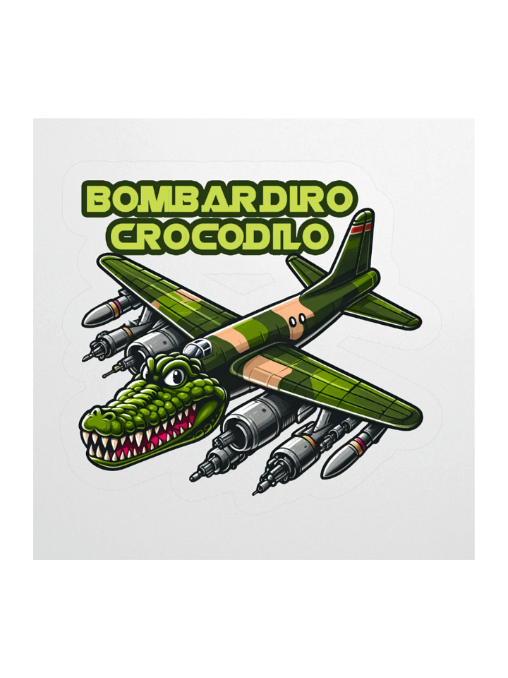 Bombardiro Crocodilo – Brainrot Cartoon Sticker product image (2)