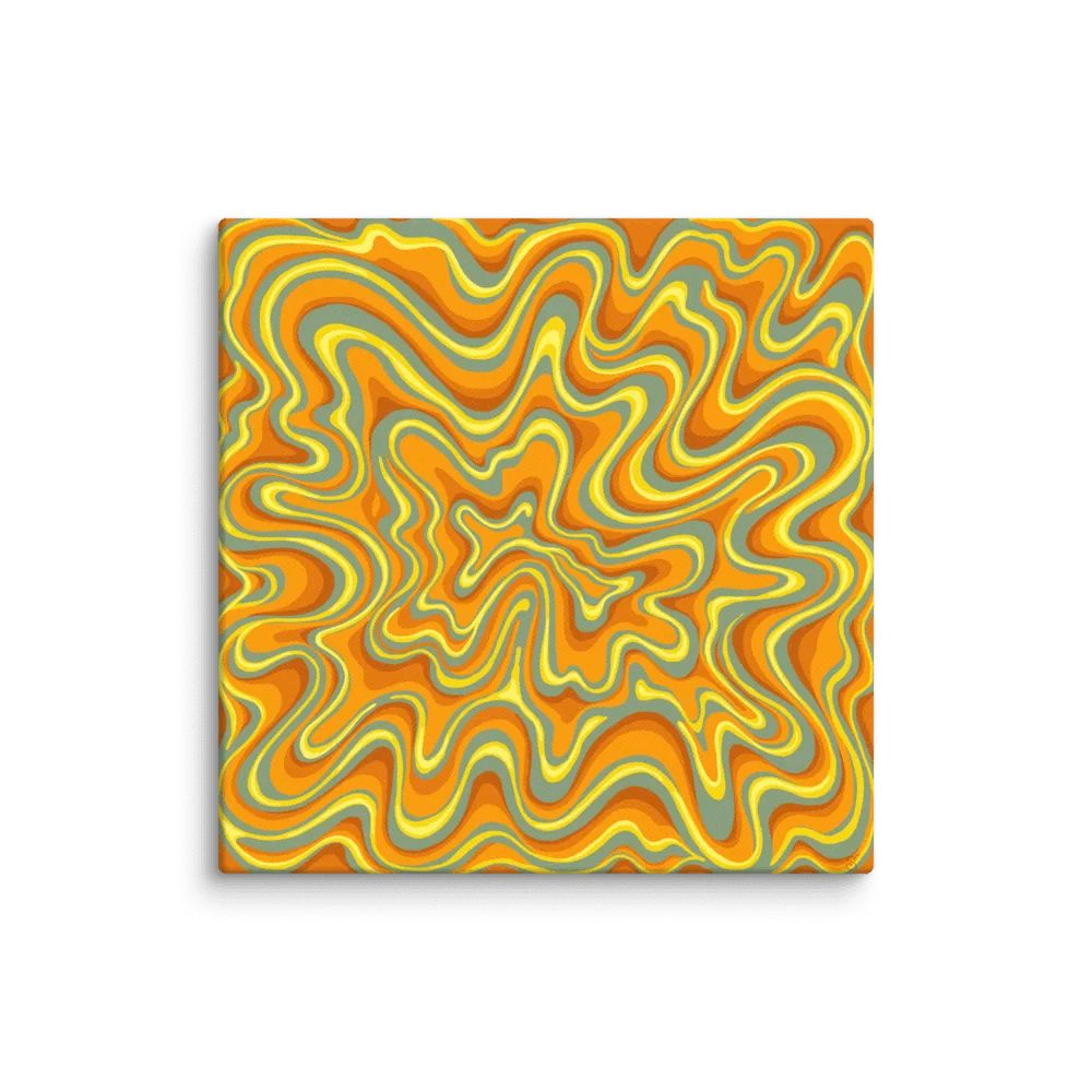 Radiant Swirls Canvas Art - Stone No. 4 product image (1)