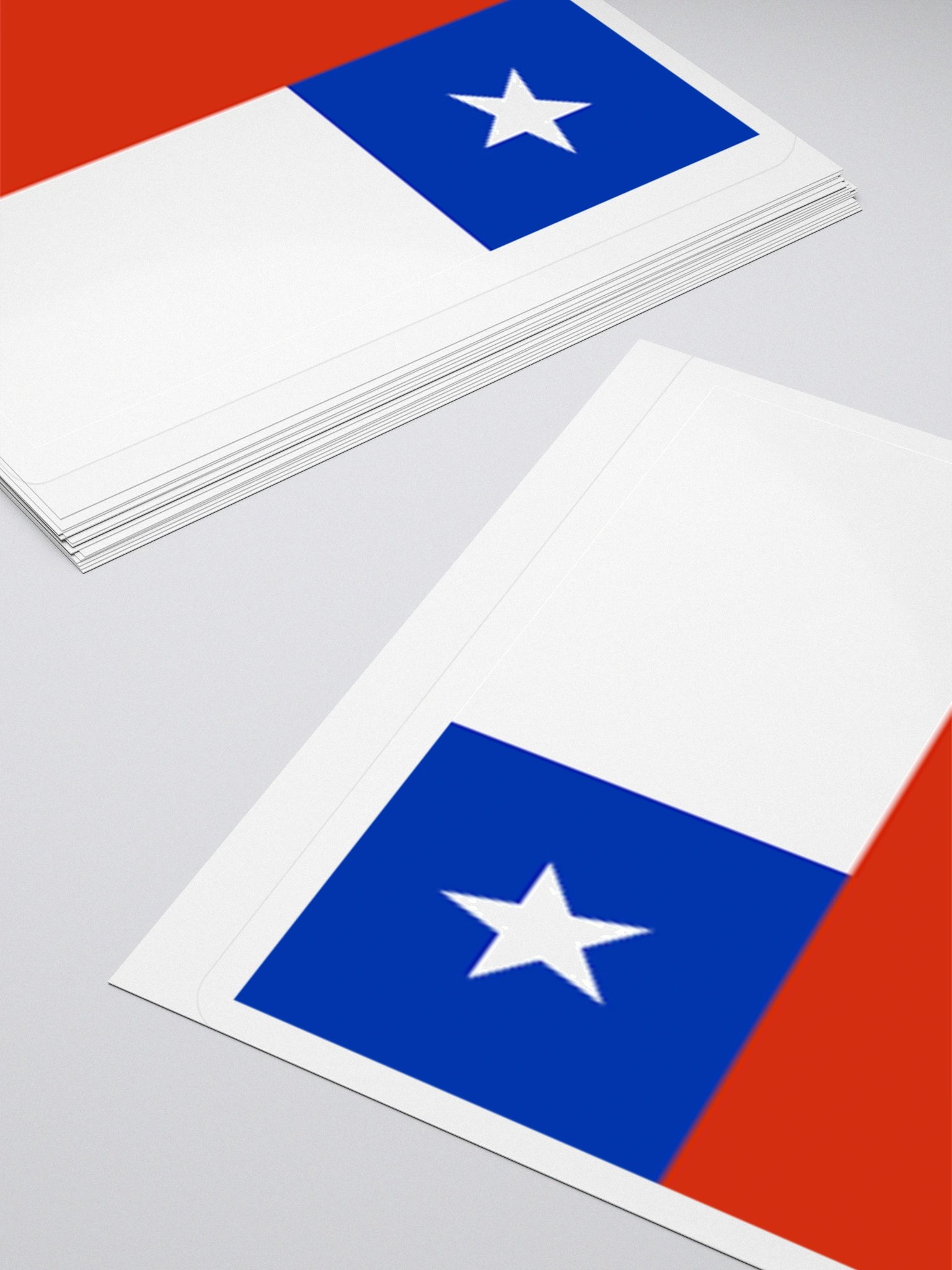 Chile Flag Sticker | White Star Design | Durable Vinyl | 3 Sizes product image (11)