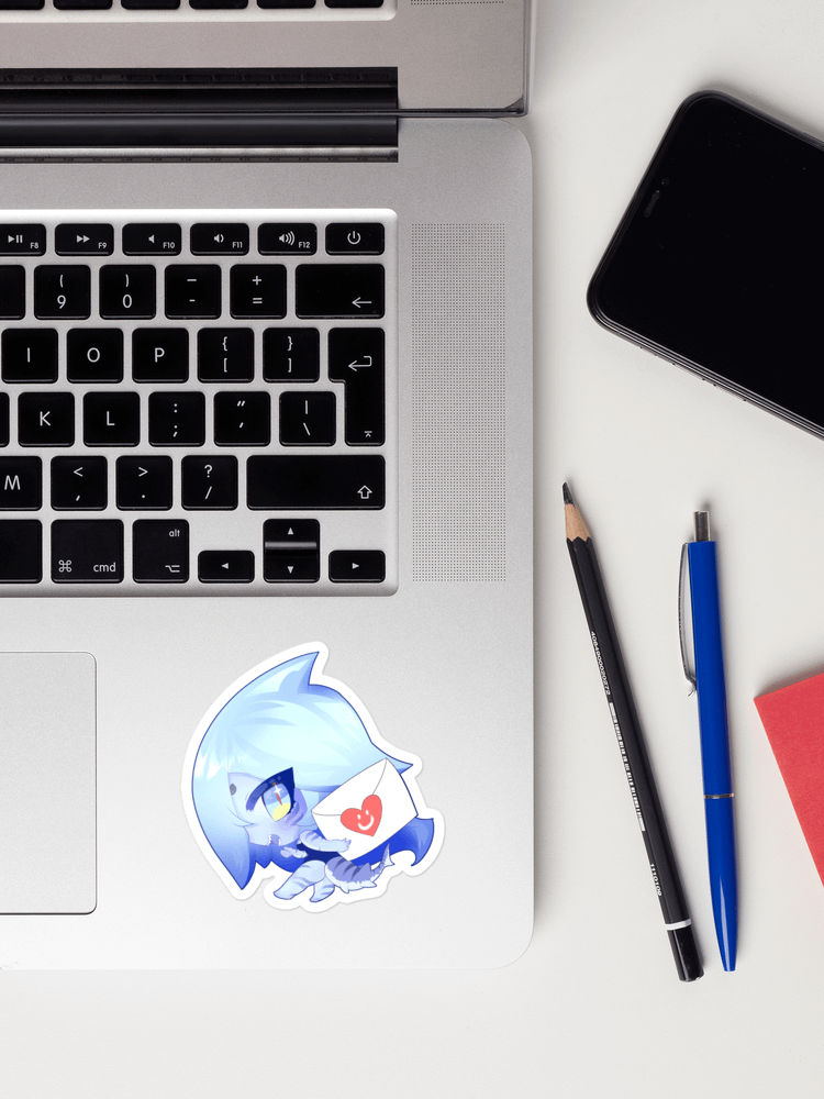 Heart Letter Sharky Sticker product image (13)