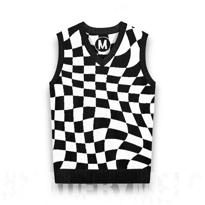 Warped & Checked Out - Knit Sweater Vest | #MadeByMELO product image (1)
