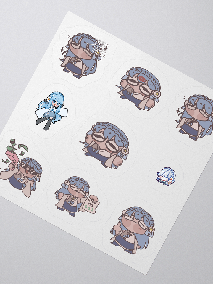 Chibi Blue Kiss Cut Stickers product image (6)