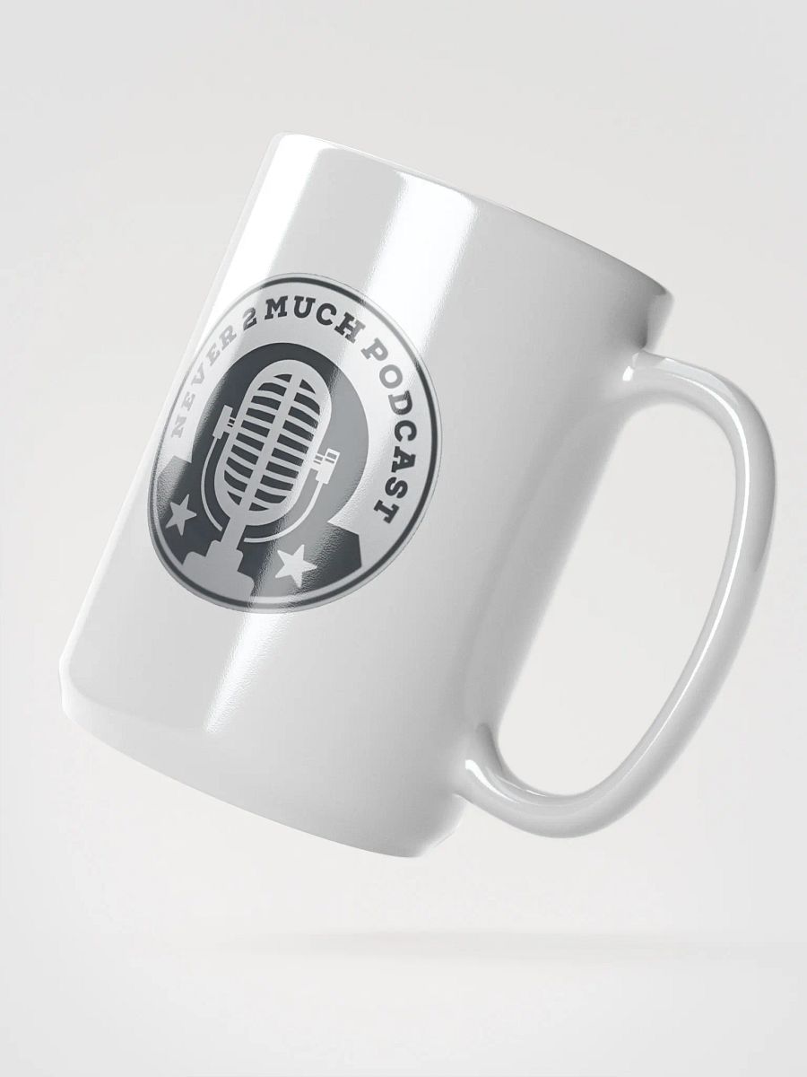 Never 2 Much Podcast Vintage Mic Mug product image (2)