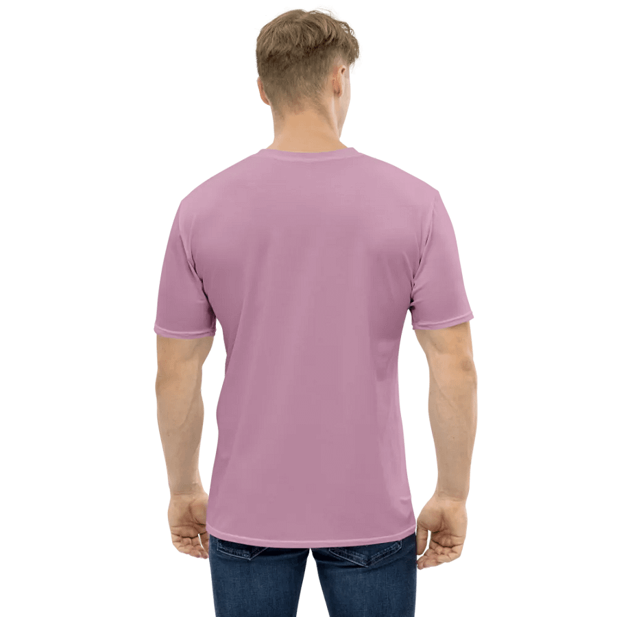 Plain Lilac Purple Soft Summer Men's Crewneck Polyester Heavyweight Premium T-Shirt by Treasure Pie product image (3)