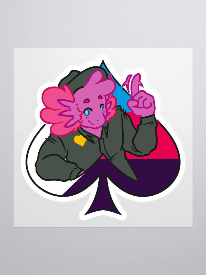 Poly in Spades | Kiss-Cut Sticker product image (1)