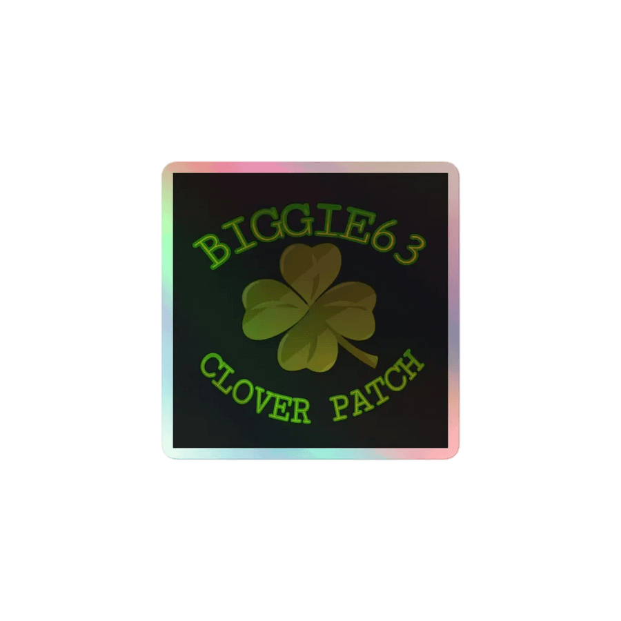 Lucky Clover Holographic Sticker Set product image (1)