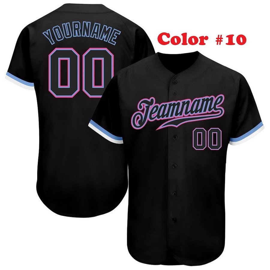 Authentic Baseball Jersey, Custom Baseball Jersey, Personalized Sport Jersey, All Color With No Lines product image (5)