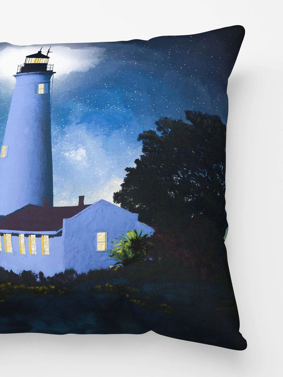 Historic St Marks Lighthouse – Florida Throw Pillow product image (3)