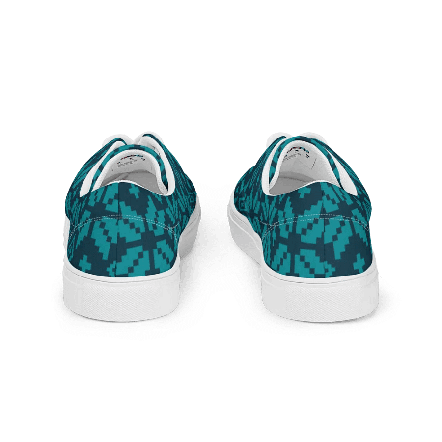 Teal Mosaic Lace-Up Canvas Shoes product image (4)
