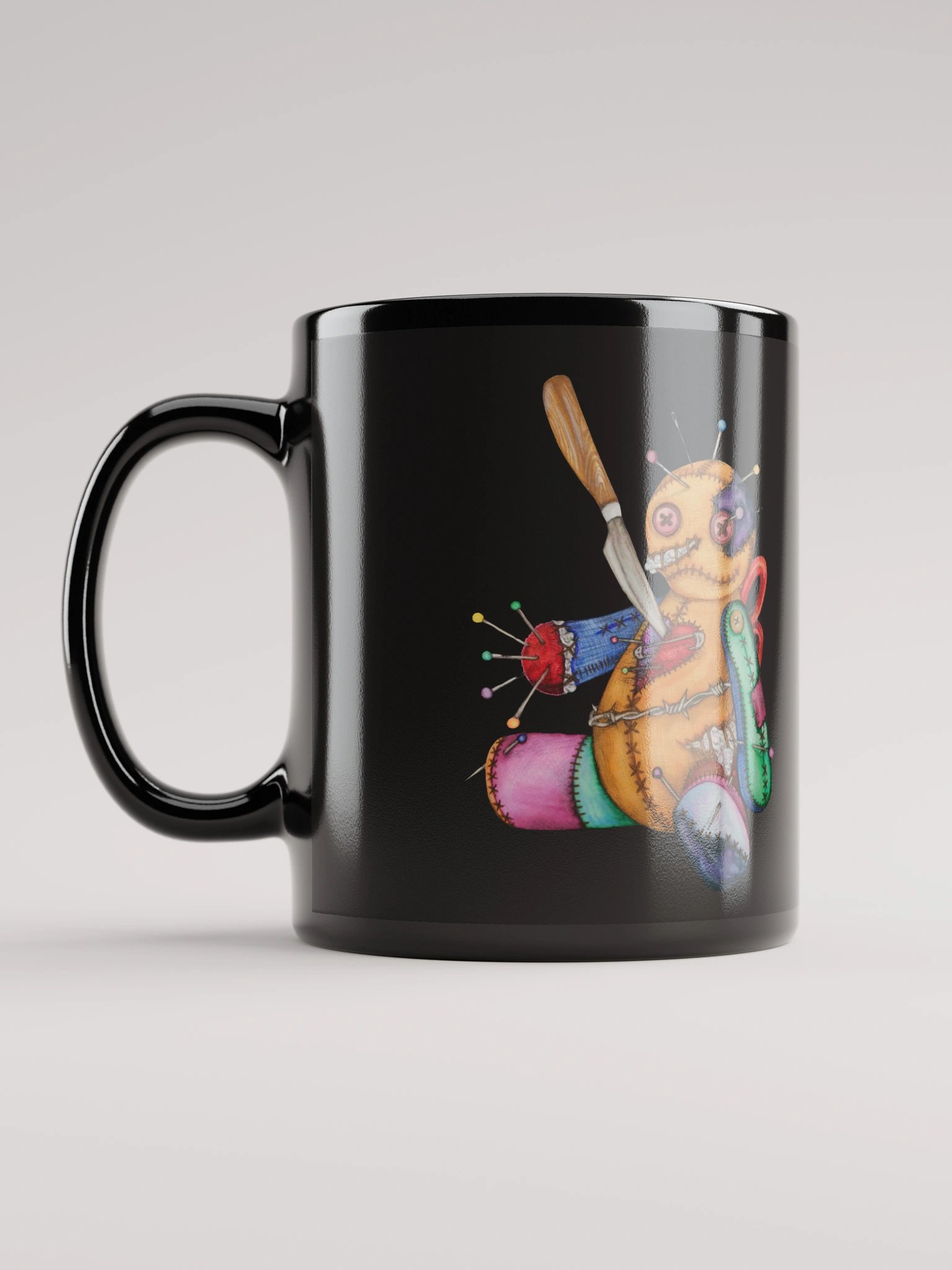 Stitches the Voodoo Doll Patchwork Mug product image (11)