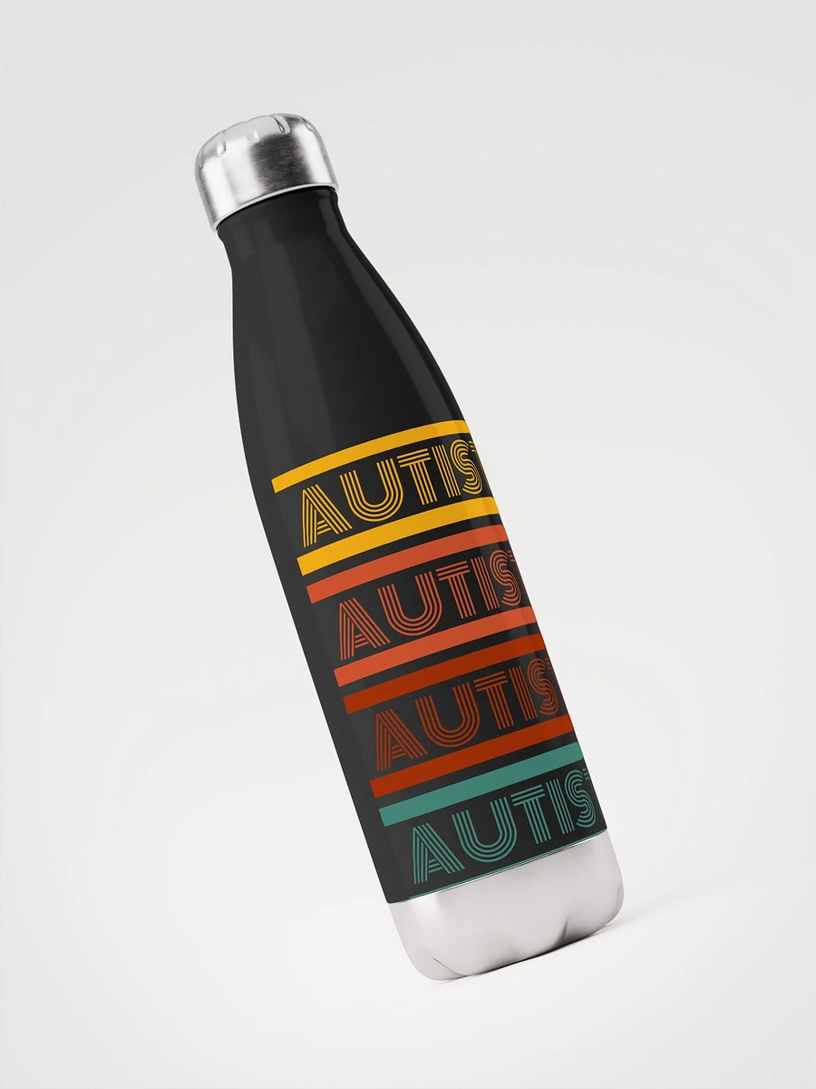 Autistic Retro Wrapped Stainless Steel Water Bottle product image (5)