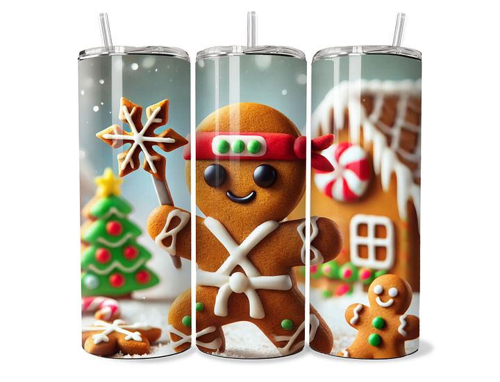 Gingerbread Ninja Tumbler - 20oz Stainless Steel product image (1)