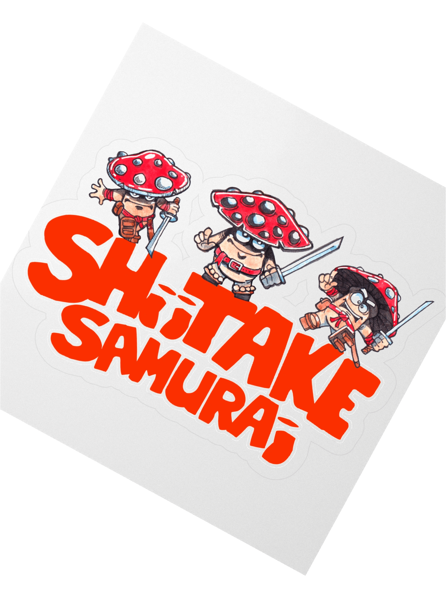 SHIITAKE SAMURAI STICKER product image (2)