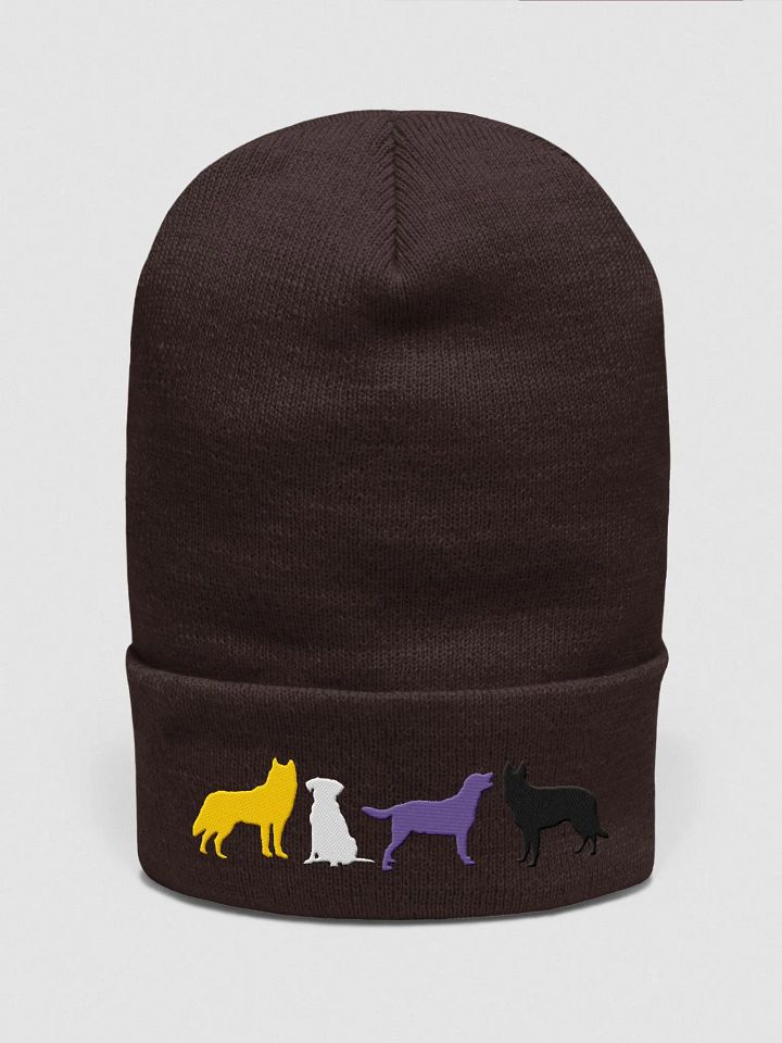 Nonbinary Pride Dogs Beanie product image (1)