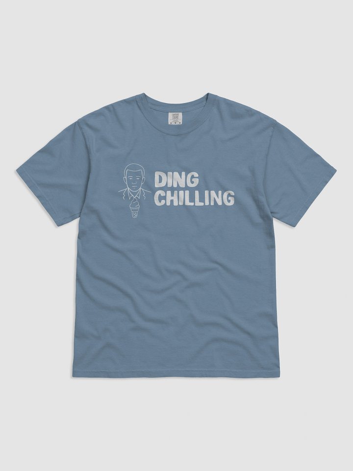 Ding Chilling [4a] – Funny Chess Meme Design | White Line Art for Light Colors | T-Shirt product image (8)