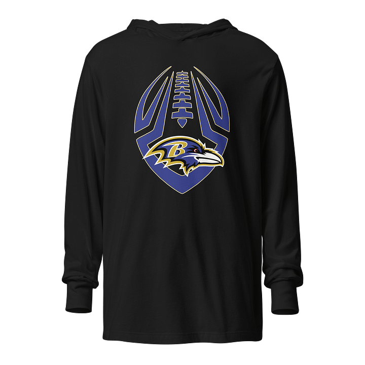 RAVENS - Tribal Football Hooded Long Sleeve Tee product image (1)