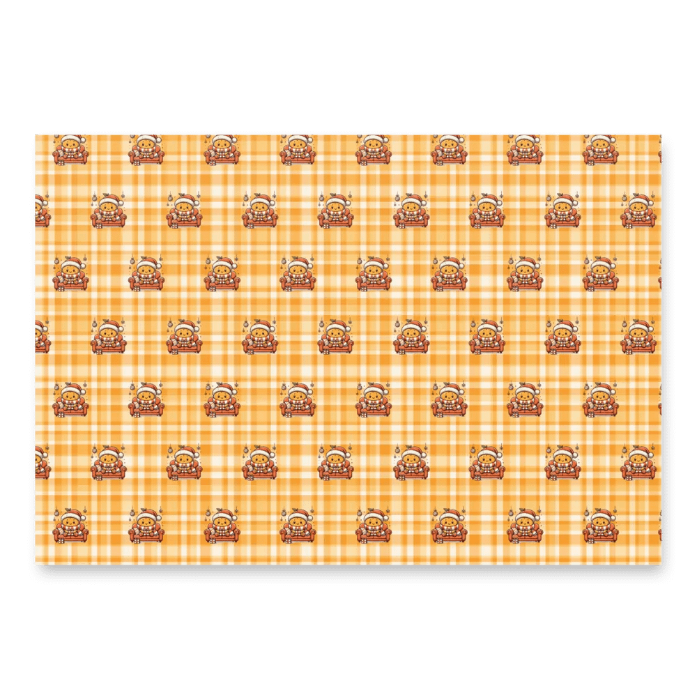 Tangerine Xmas Wrapping Paper Sheet Set product image (6)