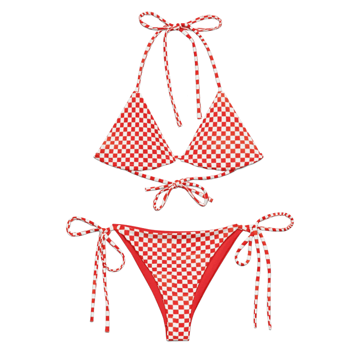 Red Checkered Bikini product image (1)