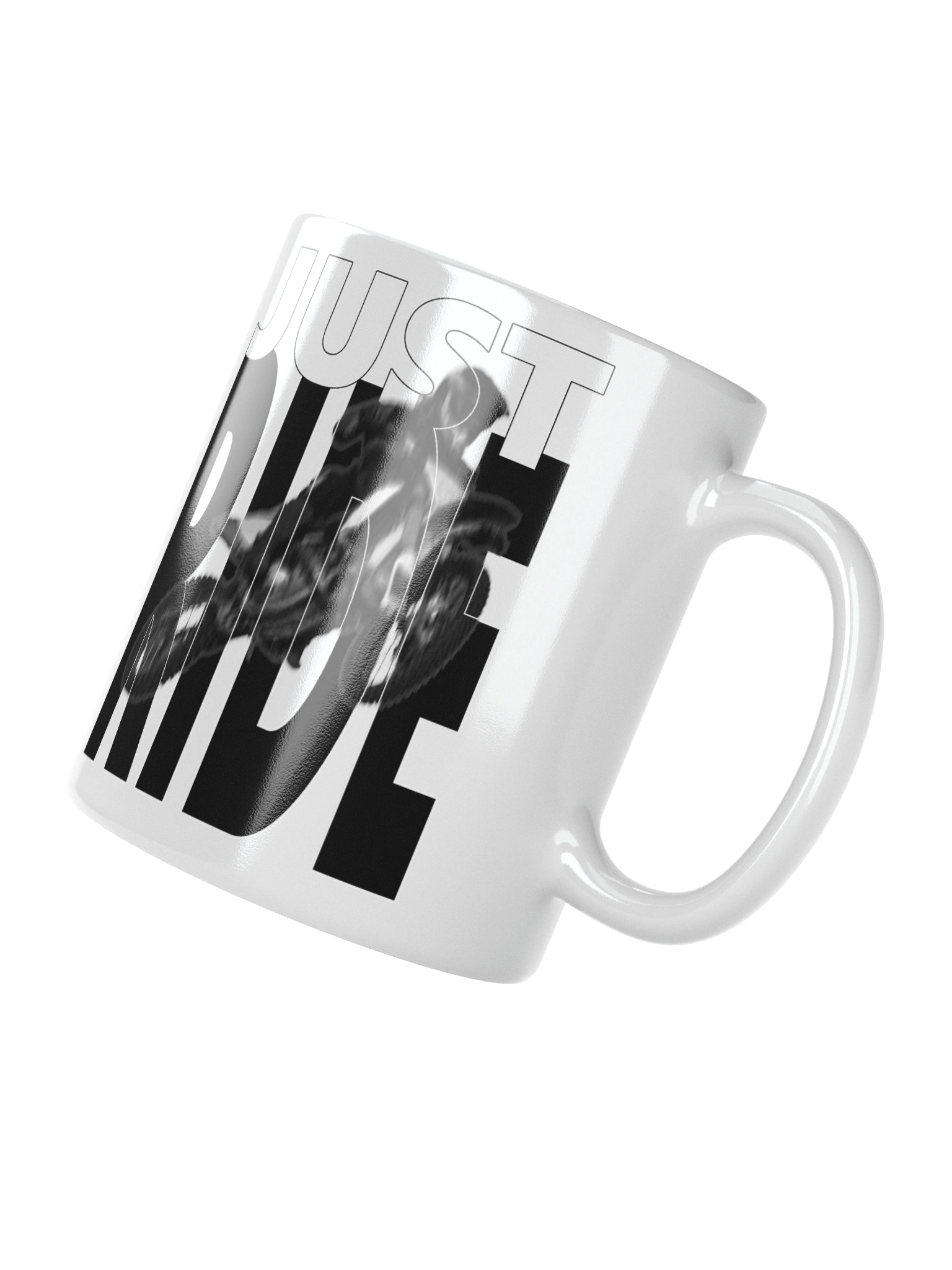 Just Ride | White Glossy Mug product image (4)