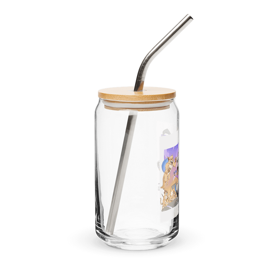Cat-astrophic Fur-ocius Purrsuit Glass Cup product image (4)
