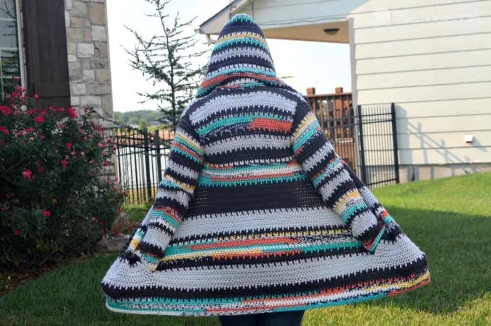 Painted Canyon Cardigan Crochet Pattern product image (2)