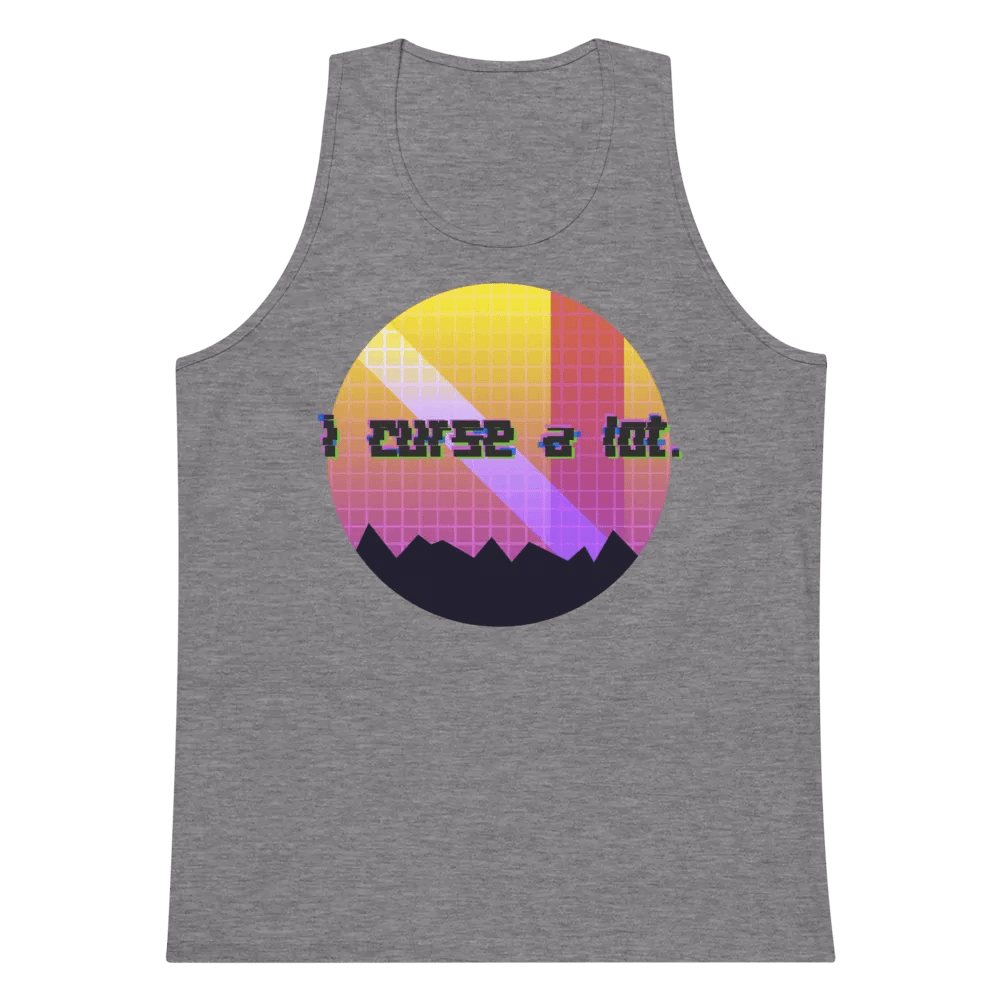 i curse a lot. Vaporwave Mens Tank Top product image (79)