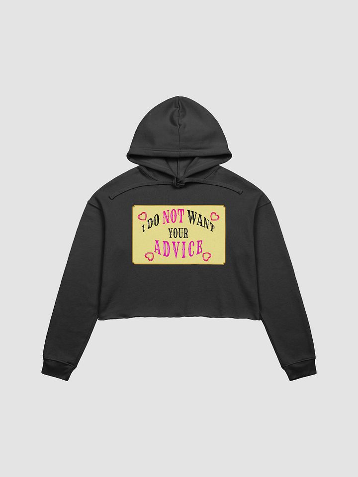 No Advice Crop Hoodie product image (8)