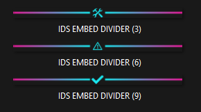 Cyan Rainbow Embed Divider Bars product image (2)