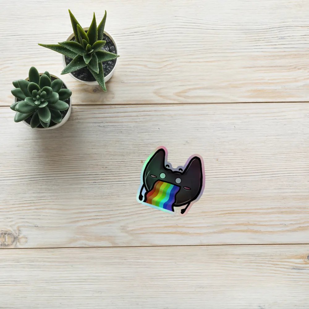 Beardie Pride Holographic Sticker product image (8)